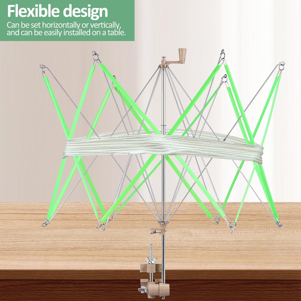 Моталка для пряжи Зонтичная моталка для пряжи Ручная моталка для вязания Инструмент Легкий пластиковый металлический моталка для шерстяной пряжи Инструмент для вязания