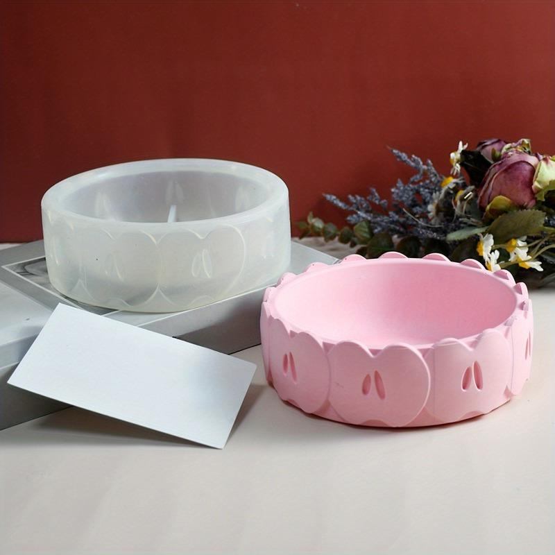 Круглая миска для яблок, силиконовые формы, чашка для хранения свечей своими руками, гипсовая форма для стола, фруктовый цветочный горшок, растение, бетонная цементная форма