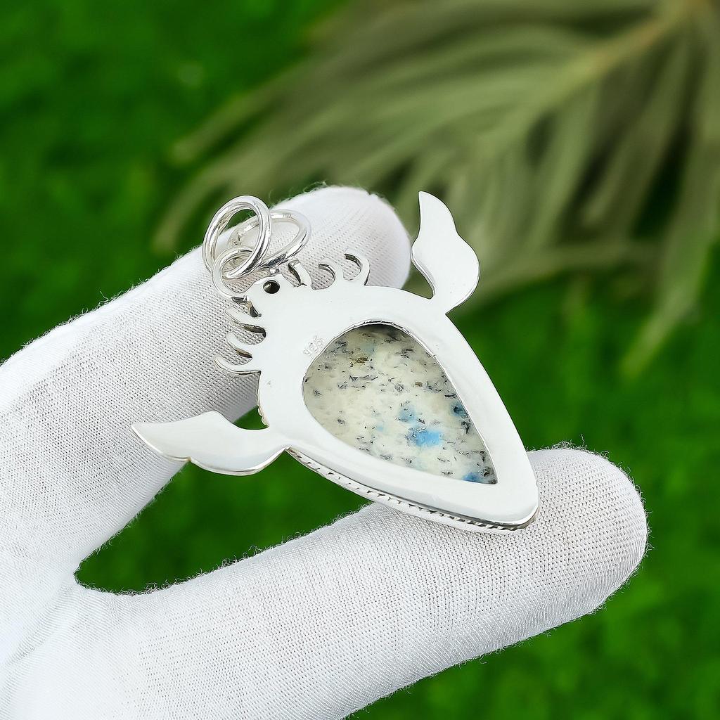 Sisters Day Deal 925 Sterling Silver K2 Jasper Gemstone Topaz Pendant Jewelry