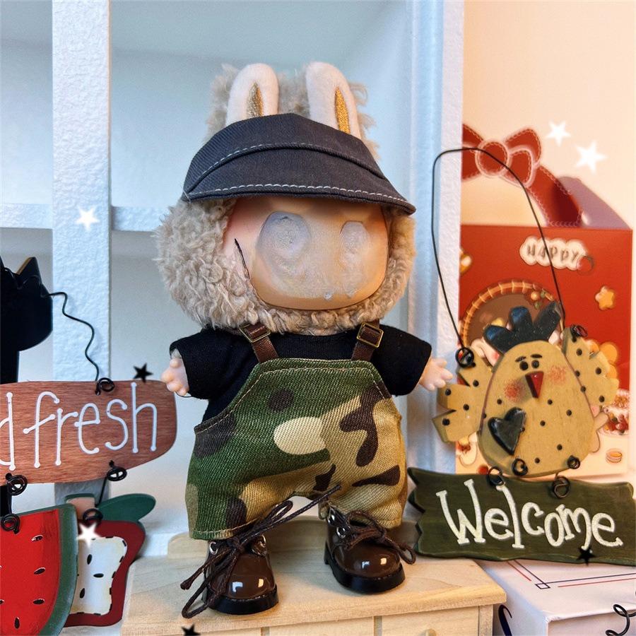 Подходит только для 17-сантиметровой тканевой куклы Лабубу, виниловых кукол, плюшевых игрушек и другой носимой одежды