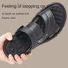 Summer Sandals Men's Beach Shoes Men Cowhide Slippers Thick-soled Leather Sandals Men's Outdoor Flip Flops Man Sandalias Hombre