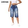 Summer Broken Holes Jeans Women's Straight Loose Plus Size Beggar In Trousers Tide