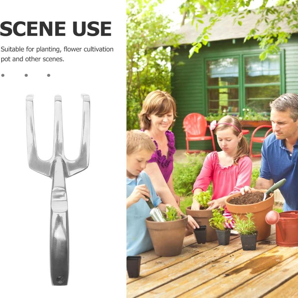 Ручной культиватор из алюминиевого цинкового сплава, многофункциональный набор садовых инструментов, садовые грабли, посадка цветов