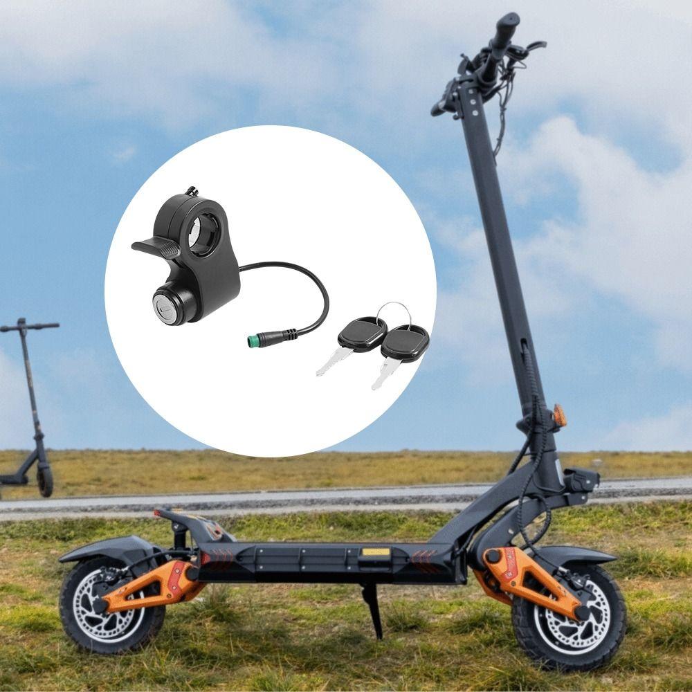 2 Key Key Switch With Lock Key 5pin Finger Trigger Universal Ignition Barrel Electric Scooter