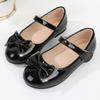 2024 Новые мягкие туфли принцессы со стразами, глянцевые черные детские кожаные туфли Мэри Джейн для вечеринок, свадебных шоу, ПУ, элегантные
