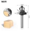 1/4 дюйма, 6 мм хвостовик, угловой круглый фрезерный станок с подшипником, фреза для работы по дереву, дереву