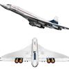 10318 Конструкторы Concorde Airbus, техническая модель самолета 105 см, кирпичи, развивающие игрушки для детей, рождественские подарки