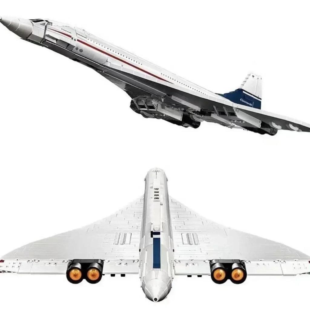 10318 Конструкторы Concorde Airbus, техническая модель самолета 105 см, кирпичи, развивающие игрушки для детей, рождественские подарки