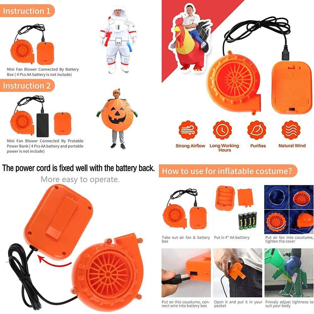 Вентилятор для костюма на батарейках Мини-вентилятор Аксессуары для вентилятора Надувной воздуходув