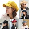 Женский берет из фетра в британском стиле, однотонная однотонная фуражка с широкими полями, зимняя фуражка, очаровательный подарок