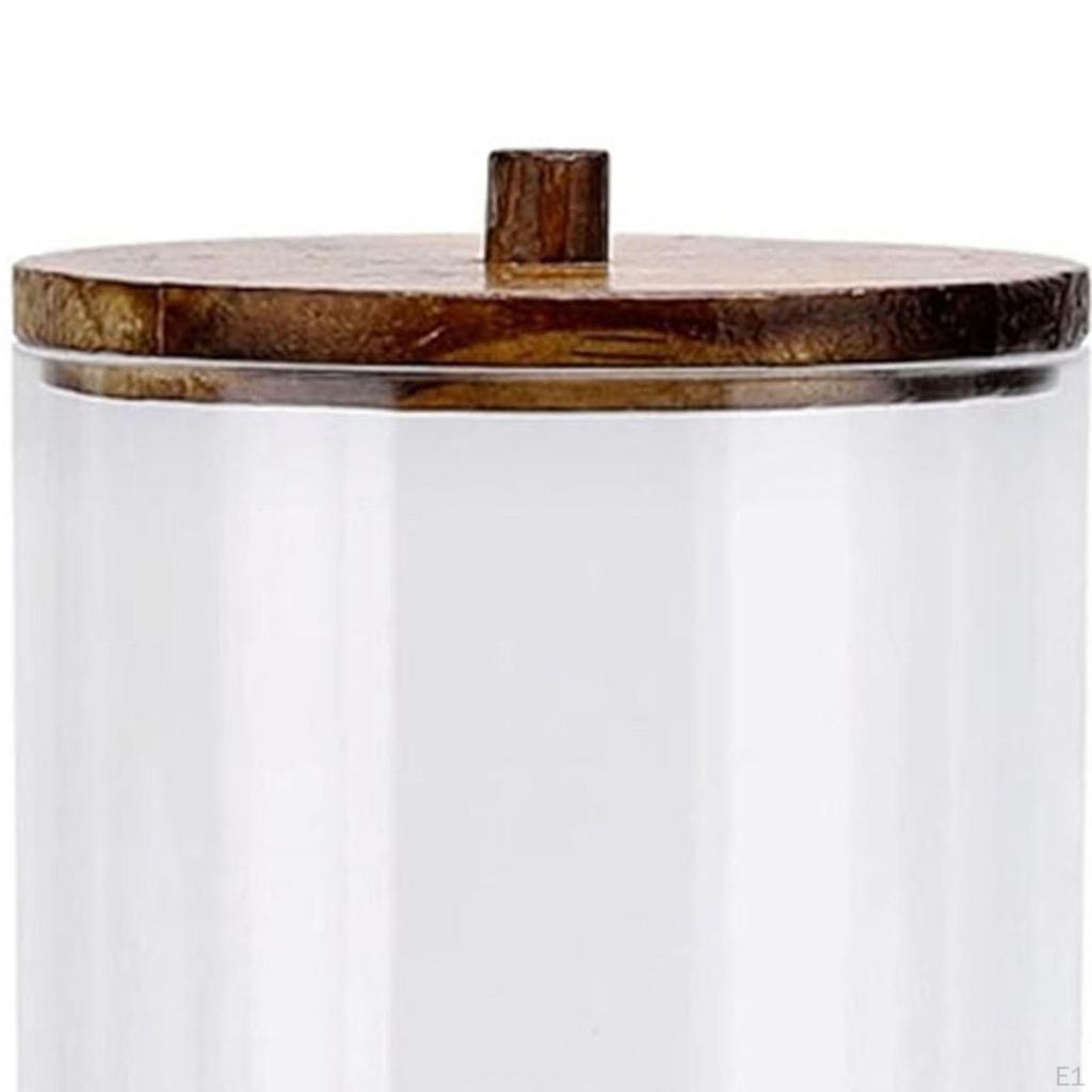 Cosmetic Cotton Swab Organizer with Lid