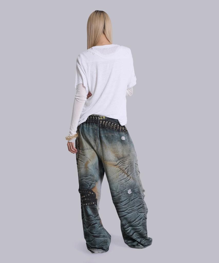 Jeidideuleondeon (U) Belt Illusion Monster Jogger Blue