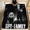 1PC Spyxfamily Patterned Flannel Blanket Suitable For All Seasons For Home Decor Warmth And Comfort Gifts Holiday Present
