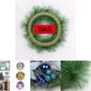 Luxurious Pvc Christmas Wreath For Front Door Elegant Xmas Party Garland Decor