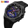 SKMEI 2432 Mens Casual Top Brand Round Watches Movement Waterproof Mens Wristwatches Luxury Commerce Week Display Male Clock