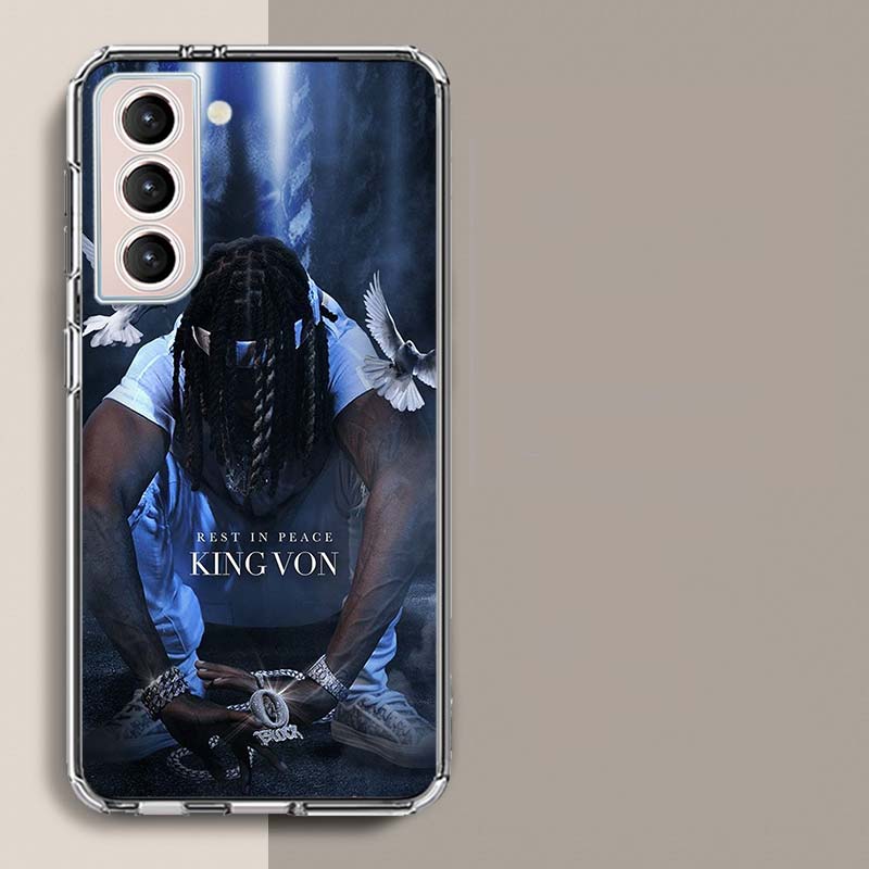 Raper K-King Von Phone Case For Samsung A16 A26 A36 A56 A17 A15 A25 A35 A55 A14 A24 A34 A54 A04S A05S Galaxy Note 20 10 9 8 A9 A