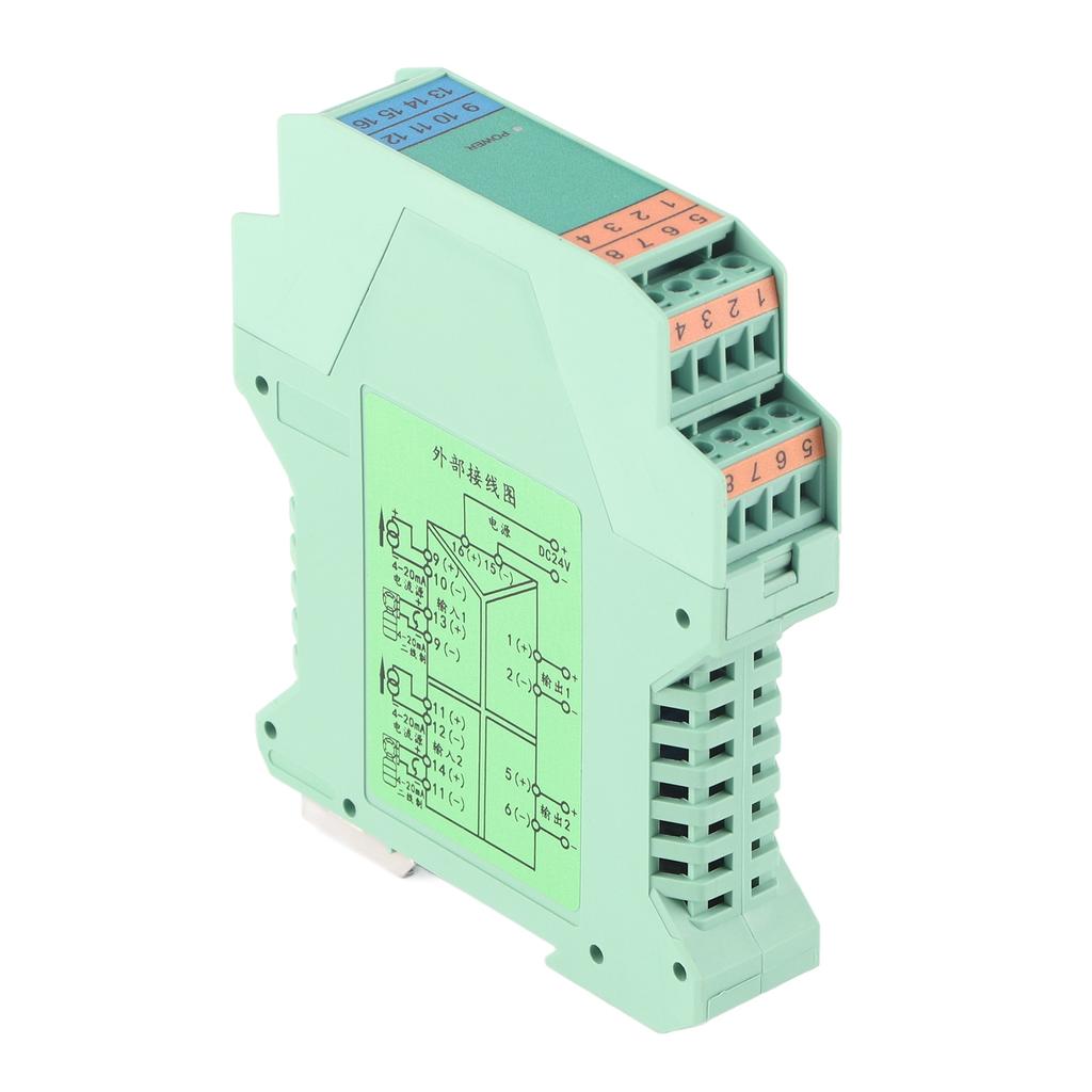 Изолятор сигнала тока 2 в 2 выхода передатчик сигнала DC 4‑20 мА DC 24 В для управления ПЛК