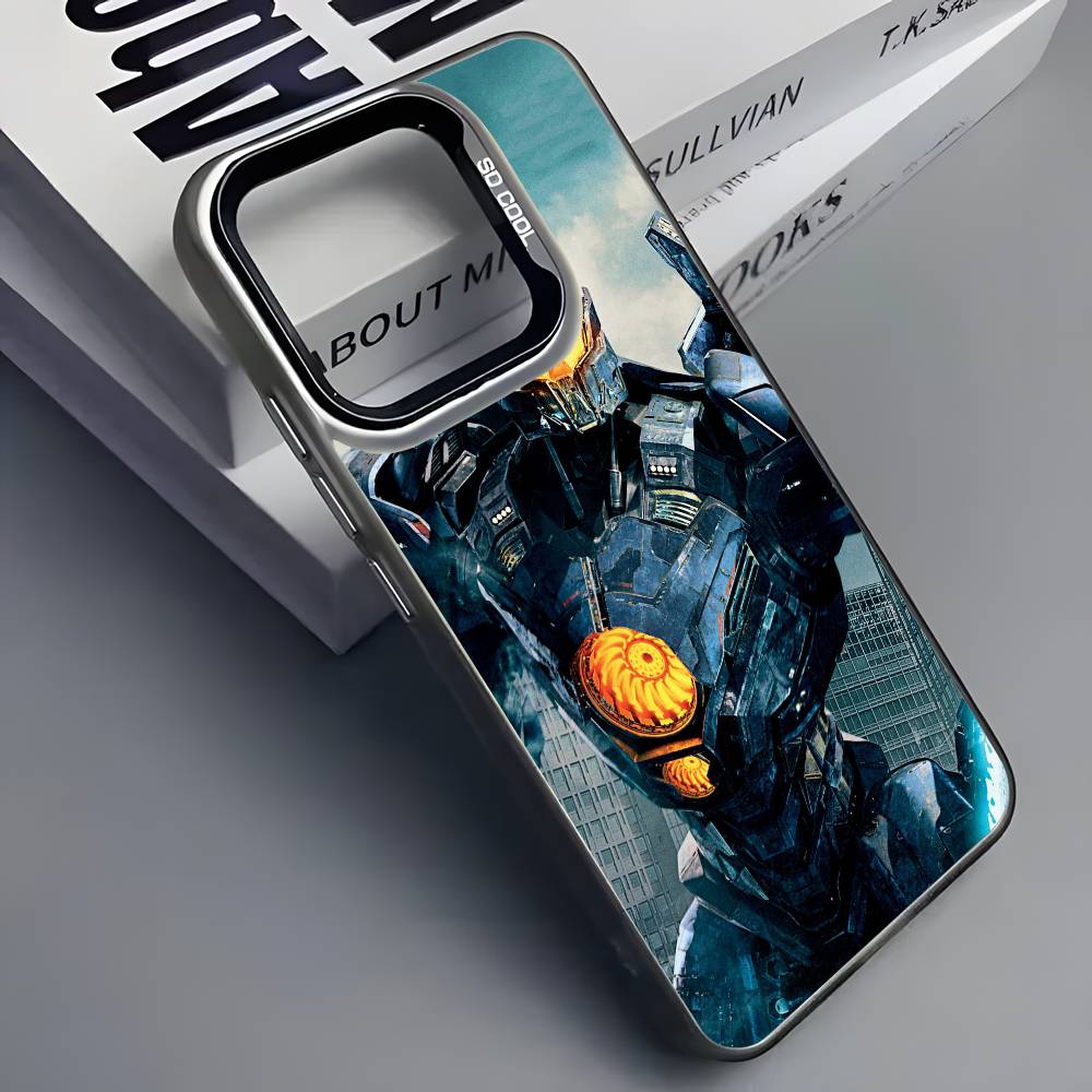 Крутой чехол для телефона P-Pacific R-RimS для iPhone 16 15 14 13 12 11 Pro Max Серый Черный Матовый Лазерный Металлик Аврора Funda
