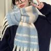 Winter Imitation Cashmere Scarf For Women High-End Korean Style Warm Scarf Fashionable And Versatile Thickened Shawl