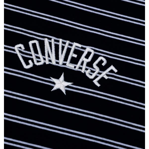 Converse Men woMen STripe Logo Loose FiT T shirT Navy Ucj690 695