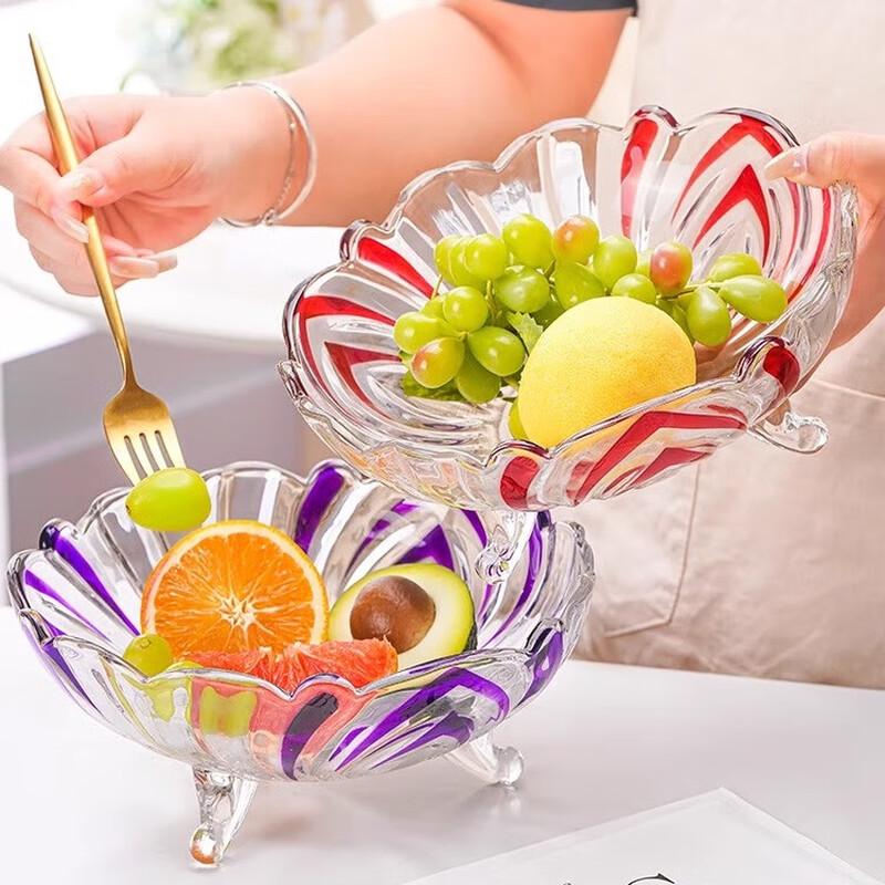 Nordic Style Crystal Glass Fruit Bowl