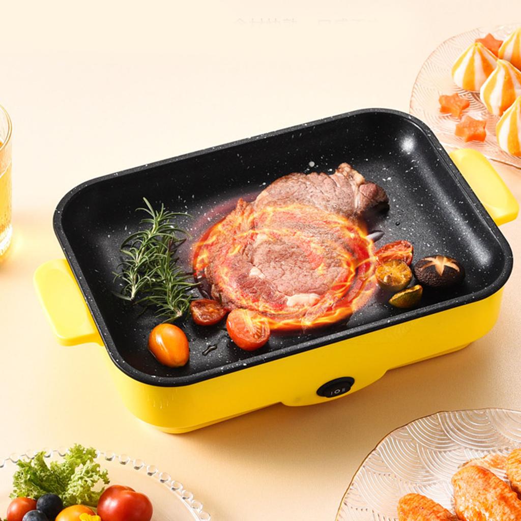 Электрическая антипригарная многофункциональная сковорода-гриль для приготовления пищи в помещении.  