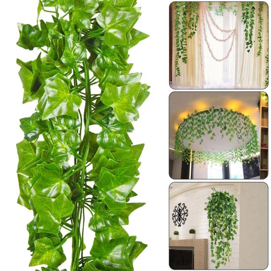 12 шт искусственные настенные висячие листья Bostonivy поддельные растения сад двор домашний декор