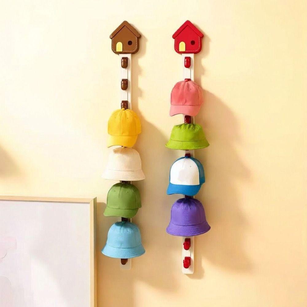 Anti-slip Cap Storage Hooks Space Saving Baseball Cap Hanger Hat Display Rack  For Closet Door