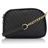 Voguish Quilted Sling Bag for Girls/Womens (Black) | Stylish Side Shoulder Crossbody Bags For Girls