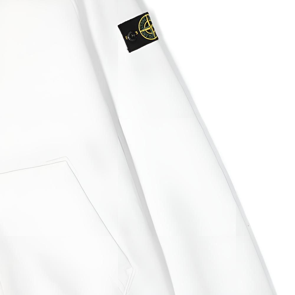 STONE ISLAND Толстовка с нашивкой-логотипом, круглый вырез, свободный крой, длинный рукав, детская одежда, цвет слоновой кости, 791661320-V0093