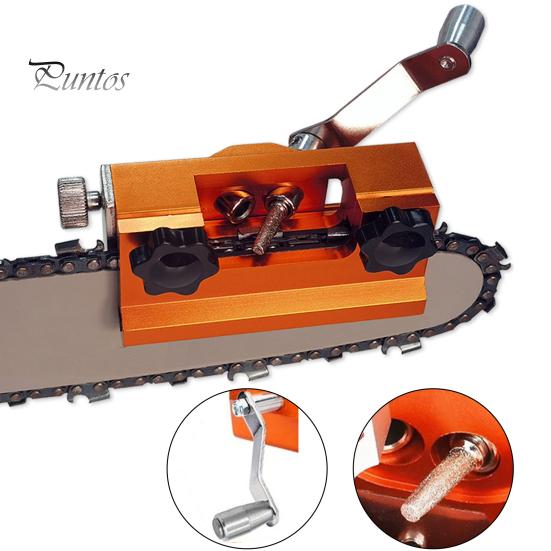 Точилка для бензопилы с гаечными ключами Компактный размер Съемный портативный набор приспособлений для заточки зубов цепной пилы с ручным управлением
