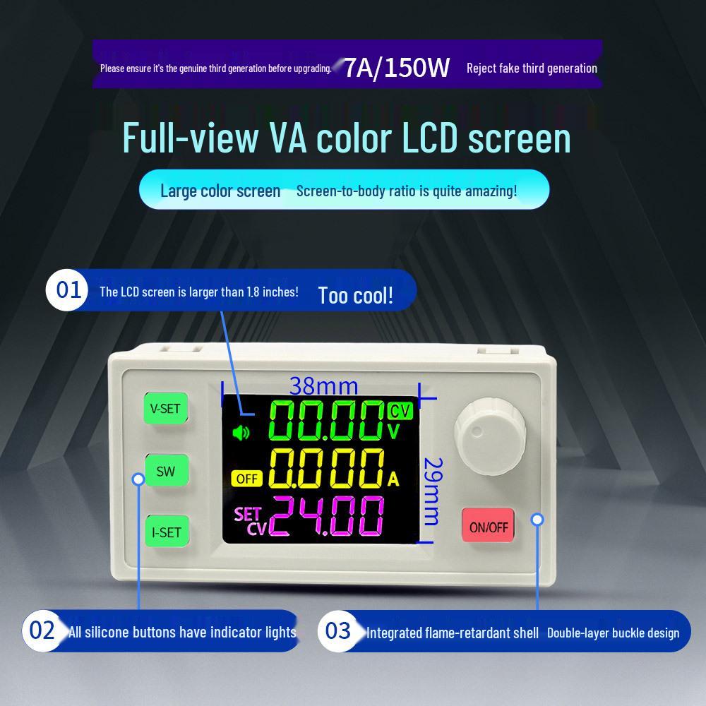 SK180X CNC Adjustable DC Power Supply, 9A/180W, Solar Charging Module with Constant Voltage/Current