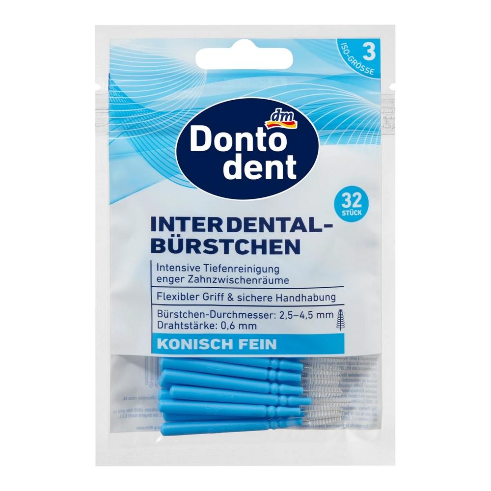 Dm Dontodent Межзубная щетка 0,6 мм Синяя 32 шт.