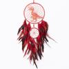 Dinosaur Dream Catcher Ornament Kids Faux LED Light Feather Dream Catcher Handmade Home Decor Birthday Gift