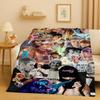 New Fashion B-Bieber Singer Star Flannel Blanket,Ultra Soft Warm Plush Throw for Home Bedroom Bed Sofa Cover Office Travel Gift