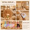 Cartoon Curly Hair Doll Keychain Pendant Soft Doll Bag Charm Trendy Doll Keychain  Party Favors