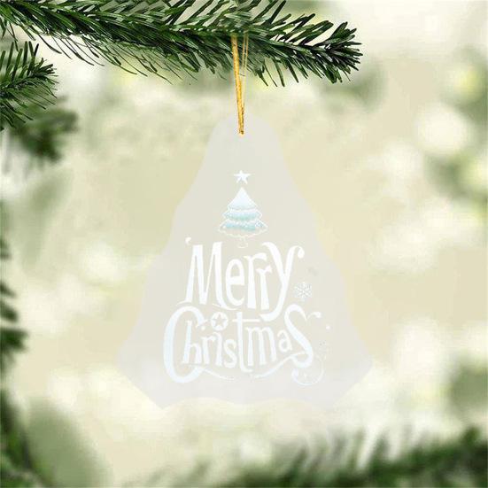 Зимние акриловые украшения Счастливого Рождества Подвесное украшение для рождественской елки Матовый крафт Подвеска для деревьев Окна Двери Декор