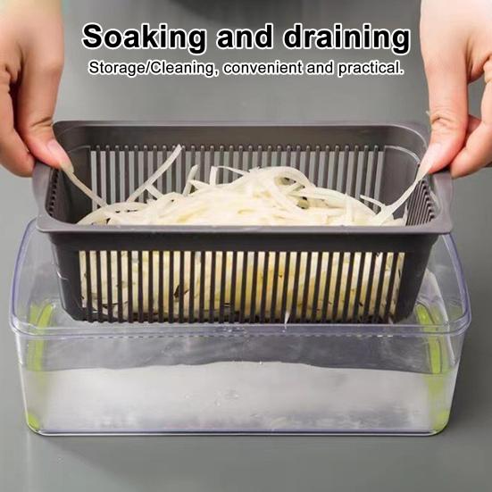 Овощерезка из нержавеющей стали, ломтерезка-мандолина для нарезки соломкой, кубиками, многофункциональный инструмент для приготовления пищи