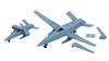 Bunker Studio Stingray Пластиковая модель-конструктор Детали BST WS35228 1/350 MQ-25 (Набор из 2-х плоскостей) (Корабль)