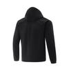 Li Ning Comfortable Simple Versatile Hooded Zipper Solid Color Sports Jacket Men Jackets Black AFDV675-6