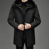 Middle-aged and Elderly Men's New Mid-length Down Jacket for Live-fitting Faces Without Head