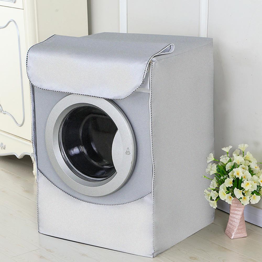 Front Load Laundry Dryer Covers Sunscreen Silver Coating Dustproof Washing Machine Cover Waterproof Case Washing Machine Cover