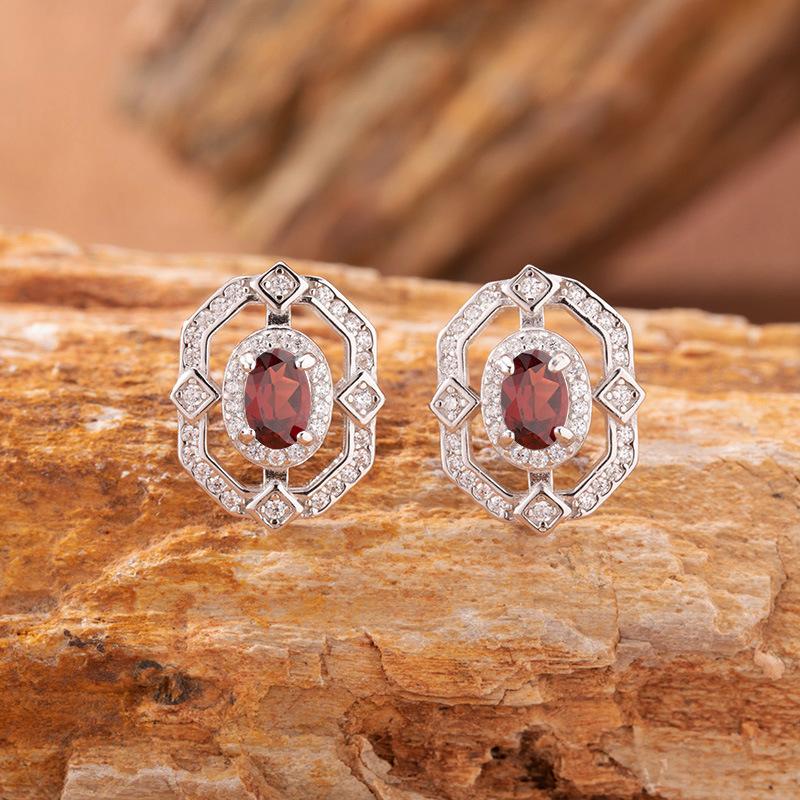 Sapphire Topaz Peridot Aquamarine Natural Color Treasure Ring Women'S Set S925 Silver Earrings