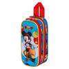 Trousse Double 3D - Disney Mickey Mouse Scooter - Bleu - Taille Unique
