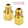 Бесшовное преобразование R12 в R134a Комплект адаптеров R134a в R12, 2 шт., плавное соединение для автомобильных латунных адаптеров