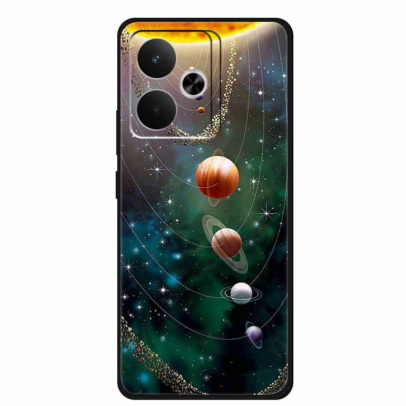 Чехол для телефона Realme GT7 GT 7T 7 T Сумка Черный Силиконовый Мягкий Задний Чехол Для Realme 14 4G 15 Pro Чехлы Coque Защитный Корпус