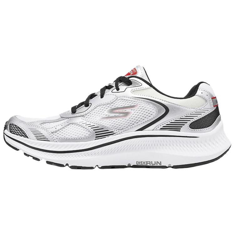 Skechers Go Run Consistent 2.0 Легкие Удобные Дышащие Низкие Повседневные Беговые Кроссовки Мужские кроссовки Белый Черный 220883-WBK