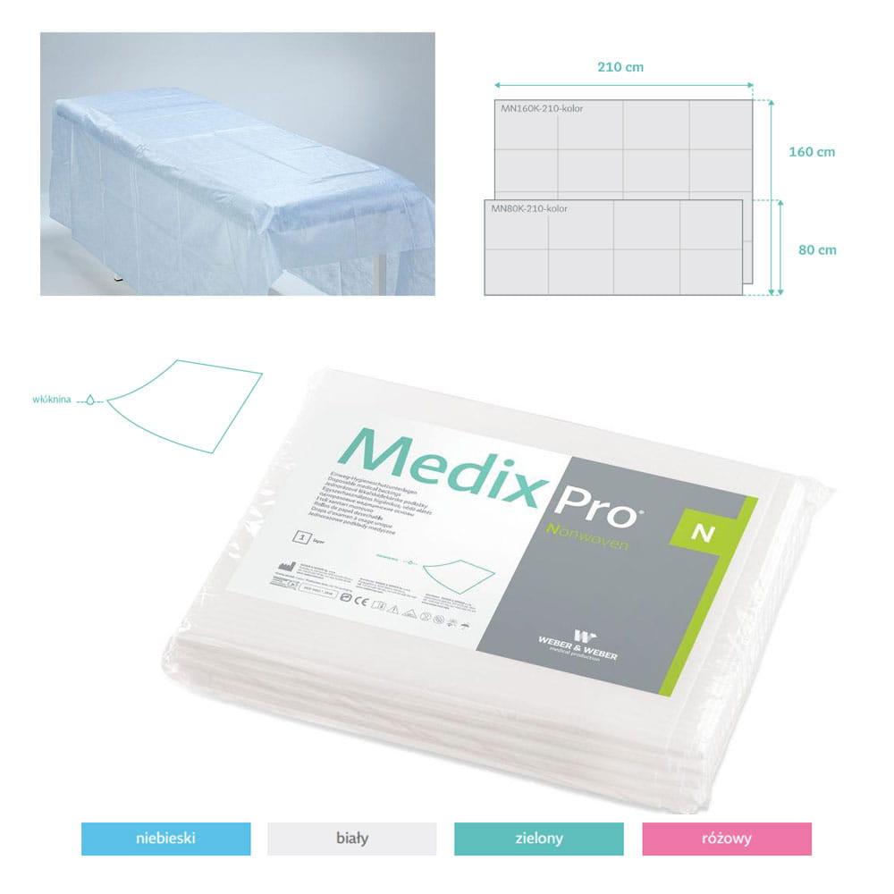 Disposable Sheet 160cm x 210cm White 20G Medixpro 5 Pcs