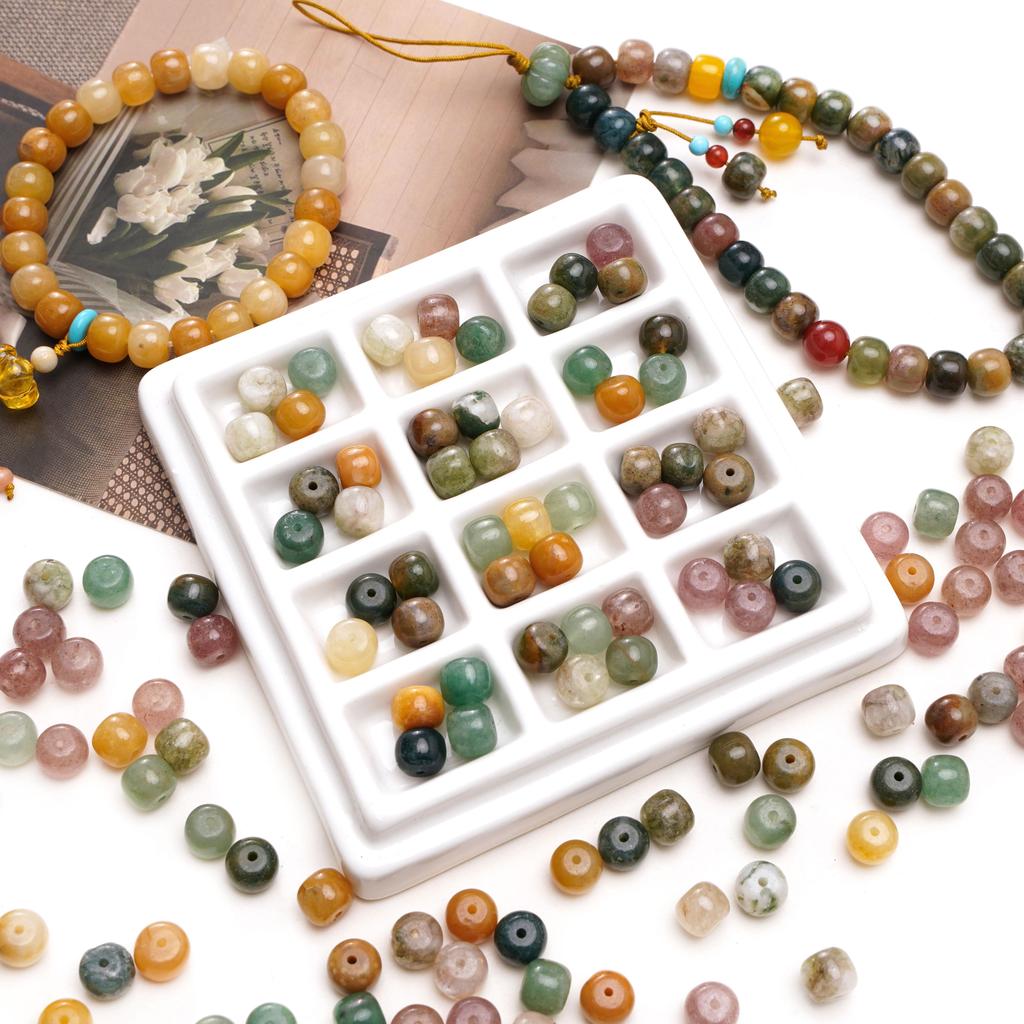 5 шт. Бусины из натурального камня, формованные, бусины-разделители, россыпные бусины для самостоятельного изготовления браслетов, ожерелий, ювелирных изделий