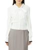 Snidel Sheer Bowtie Knit Pullover SWNT241161 White Women's